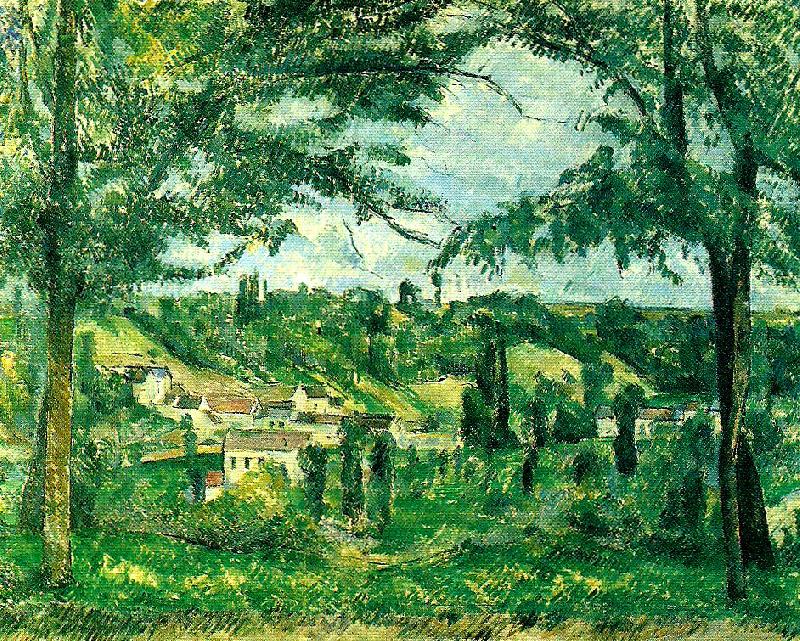 Paul Cezanne landskap oil painting image